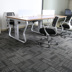 trang trí văn phòng thảm văn phòng thảm hội nghị phòng thảm PVC vuông khảm thảm lưới 50x50 - Thảm thảm trải sàn phòng khách Thảm