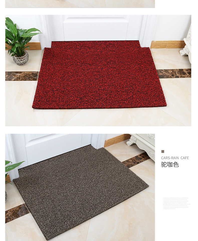Tuỳ chỉnh dây bao vây pad lối vào thảm chùi chân nhà cửa đến thảm sàn phòng khách thảm bụi nhựa thảm không trơn trượt có thể được cắt - Thảm sàn thảm xốp xpe