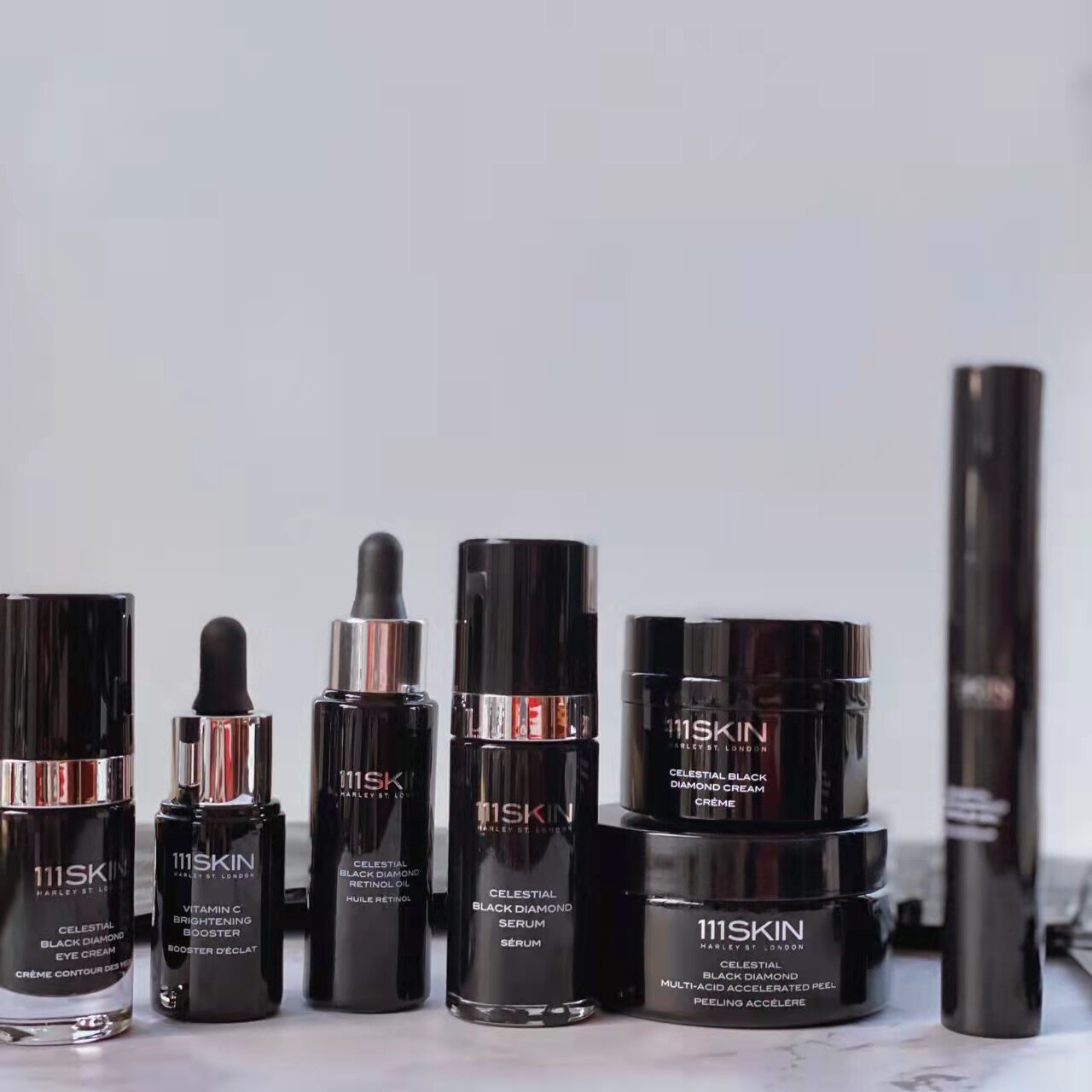 Spot｜111SKIN Black Diamond Light Yun Purple Gilt Neck Mask A Alcohol VC Rosin Oil Essence Eye Cream - Taobao