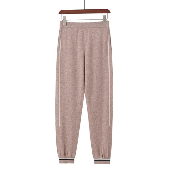 绒爵鄂尔多斯市产女秋冬时尚休闲显瘦保暖运动型哈伦羊绒裤K1743