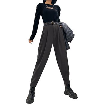 High-waisted harem pants 2022 spring new style versatile and loose High-waisted harem pants 2022 spring new style versatile and loose