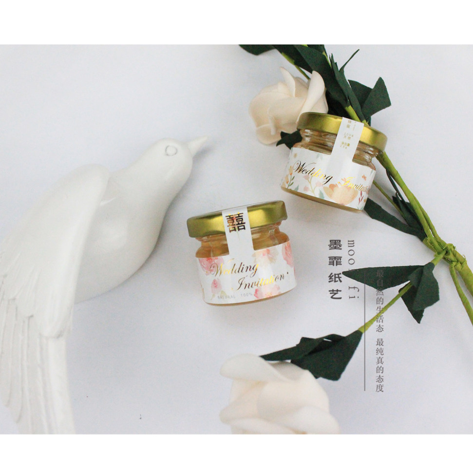 Ink-in-paper art Original wedding companion Festive Candy Delight with High-end Stickers No Dry Glue Sticker