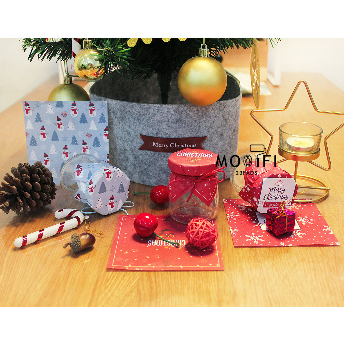 Christmas Pudding Honey Delight Honey Jam Chili Sauce Yogurt Seal Paper Gift Wrapping Paper Bottle Cap Paper