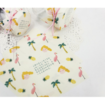 Mofei Girl Flamingo Pudding Bottle Honey Jelly Flower Fruit Tea Jam Dessert Table Companion Souvenir Hi Honey Wrapping Paper