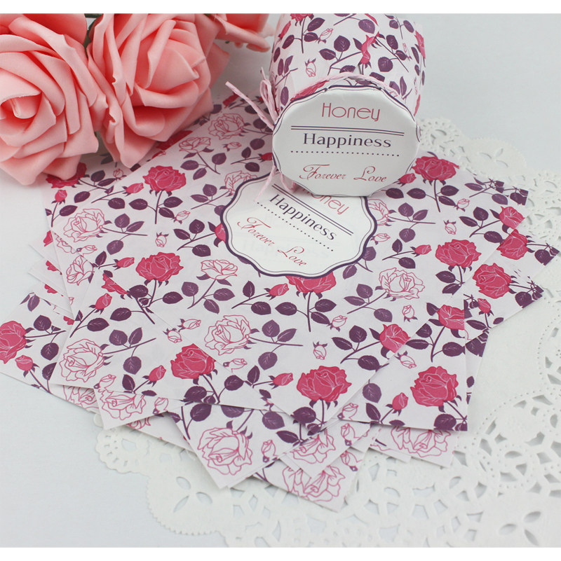 25 ml Honeynectar Closure Paper Patching Formula Pudding Wedding Bottle Cap Paper Customised