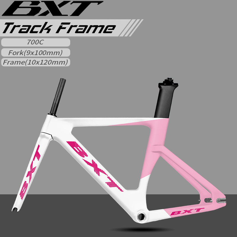 Bxt Carbon Fiber Fixed Gear Frame Set 700C Indoor Track Fixed Gear Racing Bicycle Frame Trc-045