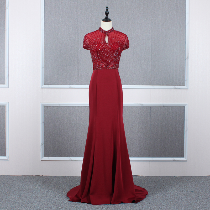 Formal Dress, Slim-Fitting, Shoulder-Covering, Slimming, Long Dress, Toast Dress, Banquet Dress, Annual Meeting, Evening Party, Host Long Dress, Performance Dress