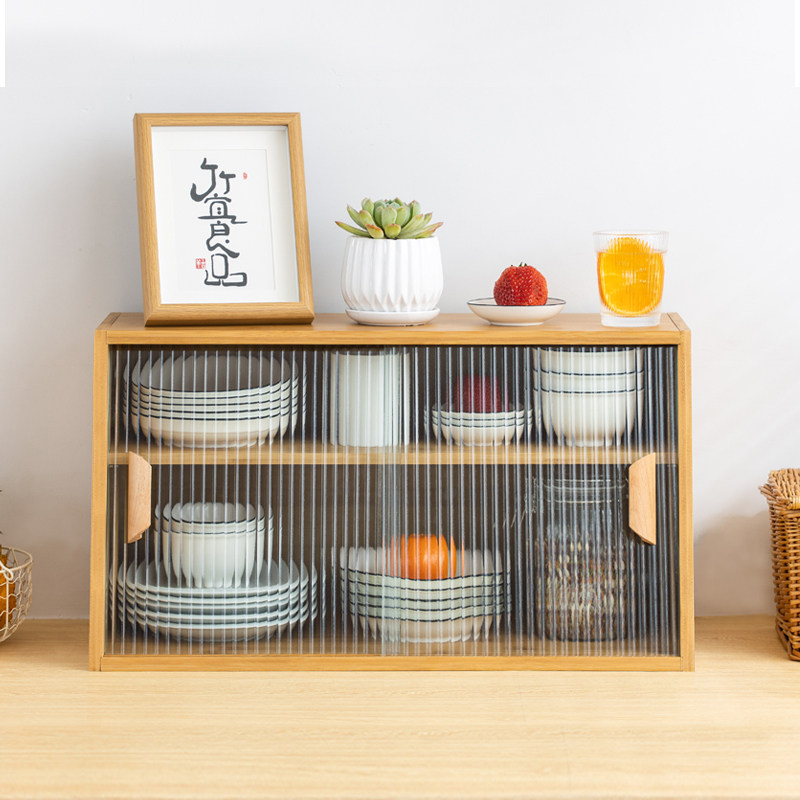 Japanese cup rack table storage artifact coffee cup storage shelf desktop water cup tea set storage cabinet