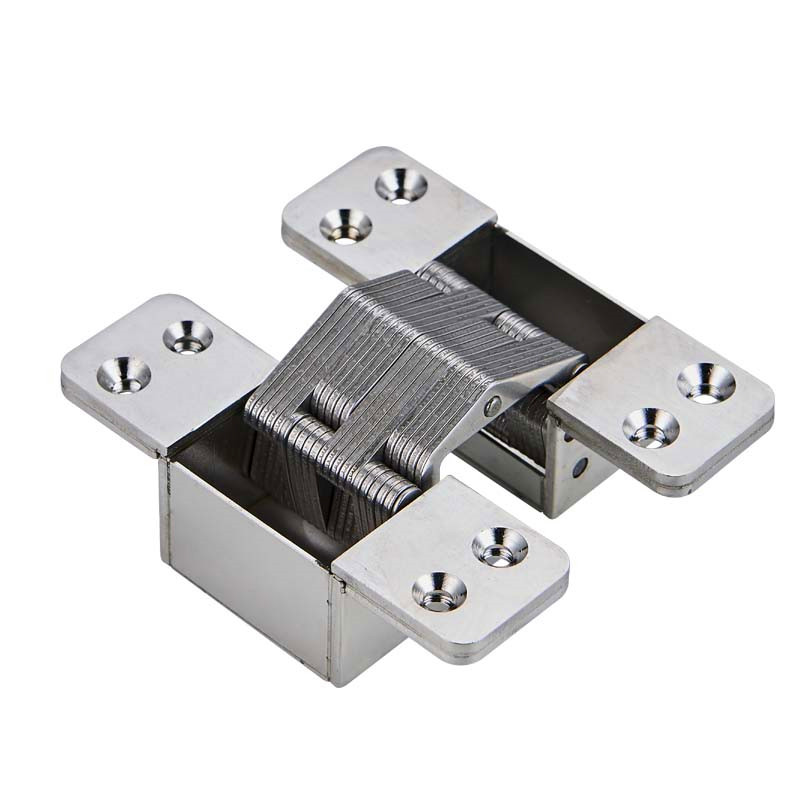 Rhine stainless steel hidden hinge invisible loose-leaf hidden door hinge hidden cross wooden door hidden hinge hidden hidden hinge