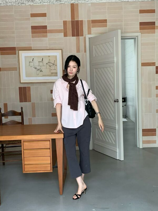 【Saidtome】Korean-Style Multi-Pocket Cargo Pants for Women, Casual Slim-Fit Flared Cropped Pants 【Saidtome】Korean-Style Multi-Pocket Cargo Pants for Women, Casual Slim-Fit Flared Cropped Pants