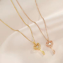 Yeon Hui informed the new heart - shaped spiritual key necklace light luxury bone sensation of the minimal temperament network red pendant 2