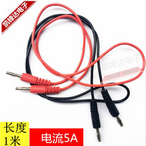 Public 4MM Banana Plug Turn Banana Head Silicone Wire DIY High Temperature Resistant Double Lantern Head Test Line
