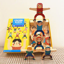Mermusic Hercules laminated Leasing building blocks Takaoshi Parenting Game Children Puzzle Balance Toys 3-5 years old