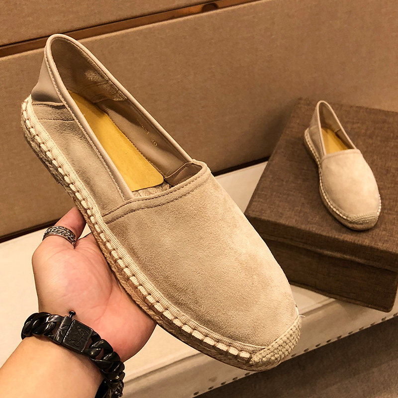 Medusa Genuine Leather Fisherman Shoes Man 2022 New Breathable One Foot foot Lazy Shoes Old Beijing Men's Leather Shoes Casual