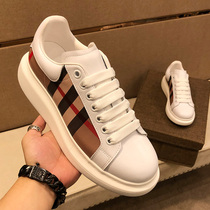 McQueen printed small white shoes men 2021 New all trend leather men shoes board shoes platform shoes spring casual shoes