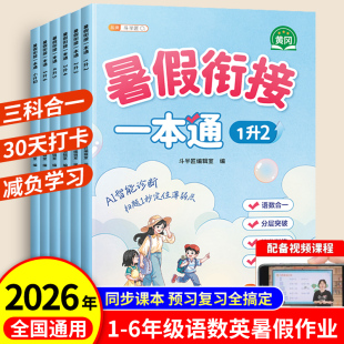 2026新版斗半匠暑假衔接一本通+练字帖