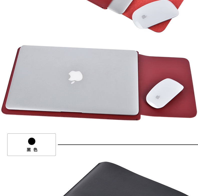 Táo túi máy tính xách tay macbook12 Sleeve air13.3mac13 11-inch pro15 bảo vệ tay 14 inch da cặp nam nữ nhỏ gọn tươi và đáng yêu thời trang xách tay nhỏ - Phụ kiện máy tính xách tay decal dán máy tính casio 580vnx