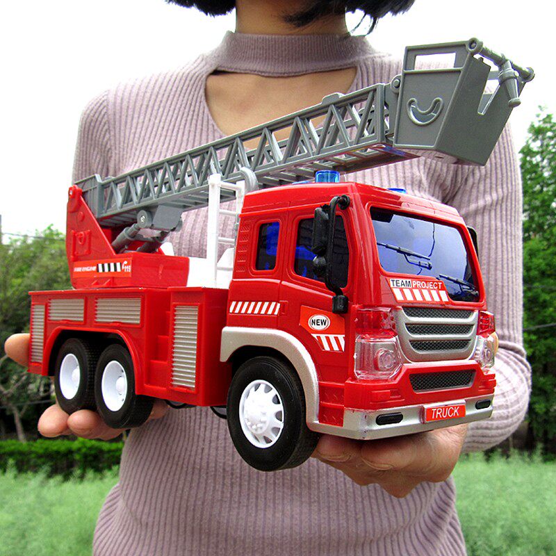 Excavator Toy Fire Truck Suit Engineering Car Model Simulation Oil Tanker Big Number Children Puzzle Boy Car
