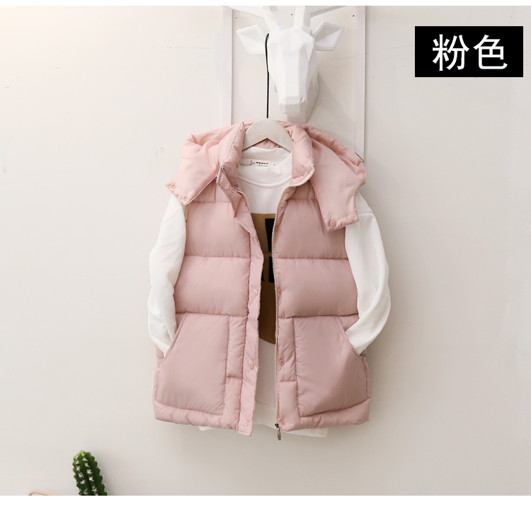 Áo vest nữ xuống đoạn ngắn mùa thu và mùa đông vest bánh mì Học sinh Hàn Quốc dày lên ấm áp áo khoác hoang dã áo khoác bò nữ