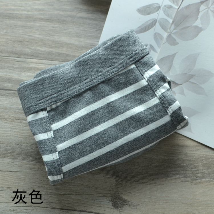 Gói duy nhất Đồ lót nam Quần boxer nam Cotton sọc mùa hè Thanh niên thủy triều thoải mái Hàn Quốc Quần cotton góc quần lót gợi cảm