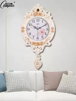 Kangba clock clock living room personality creative fashion hanging watch mute European swing clock quartz clock home