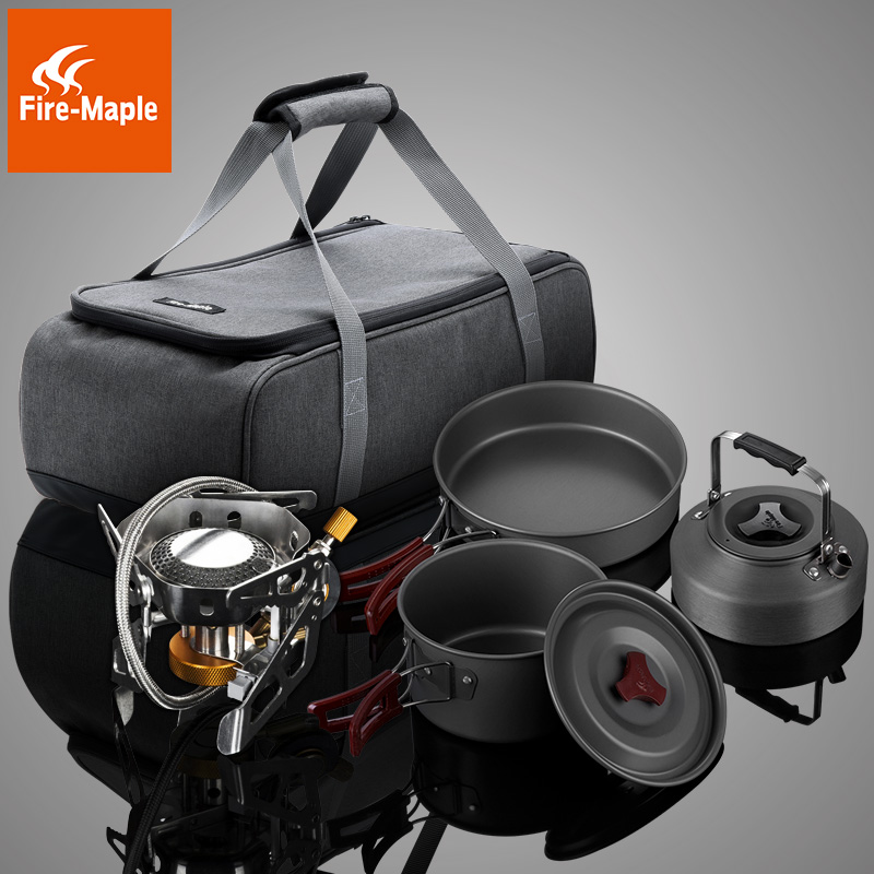 Fire Maple outdoor wildfire split gas stove 2-3 people camping pot picnic portable stove cookware set enjoy pot