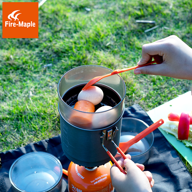 Fire Maple Line-Man Cooking Suit Set Hot Cooking Pot Steamed Pan Outdoor Hiking Portable Stove Cooker Suit With Small Bowl-Taobao