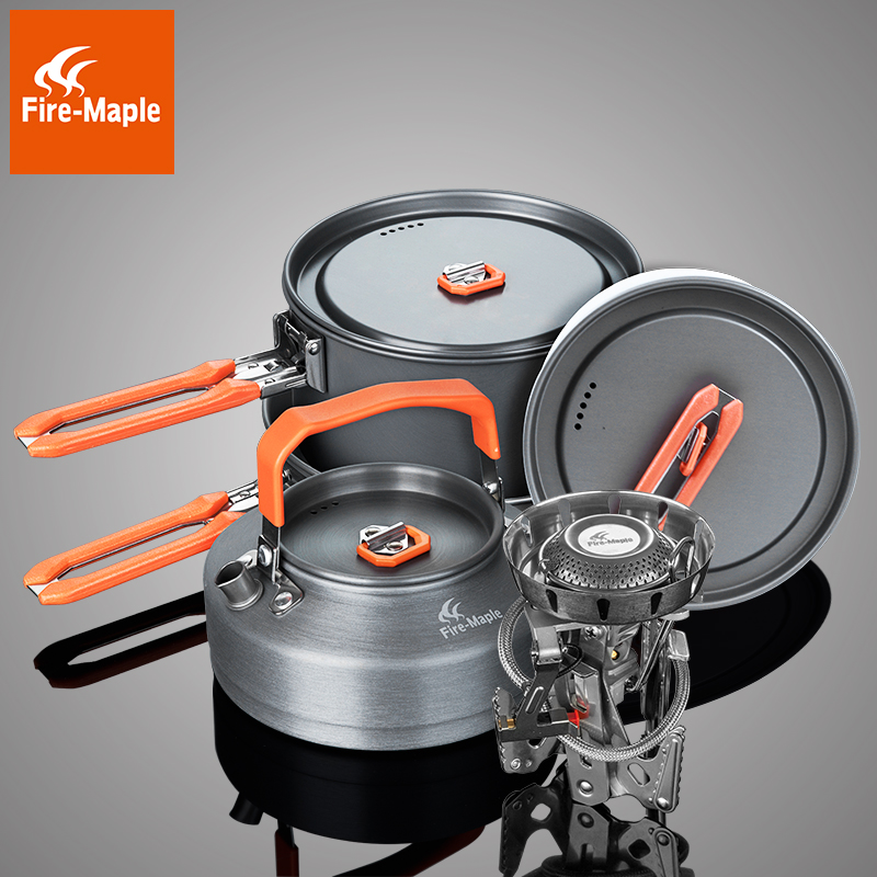 Fire maple outdoor stove cookware emergency equipment rock high cold split atmosphere furnace feast 4-5 sets of pot set