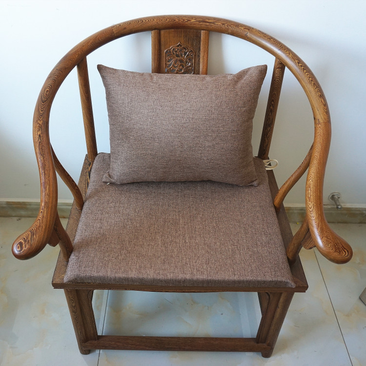 Nhật Bản phong cách rắn màu lanh đệm nữ Ghế văn phòng đệm nệm sofa đệm bọt cứng pad Tùy chỉnh có thể giặt đệm lót ghế tựa lưng