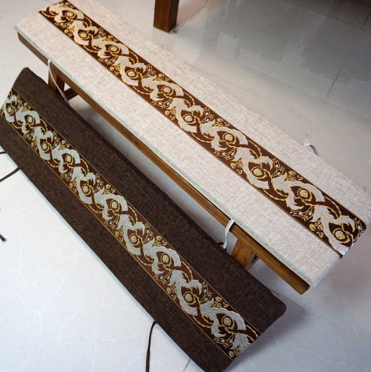 New Chinese long bench mattress replace the Rohan mattress linen coil chair mattress sponge sofa federal chair mattress