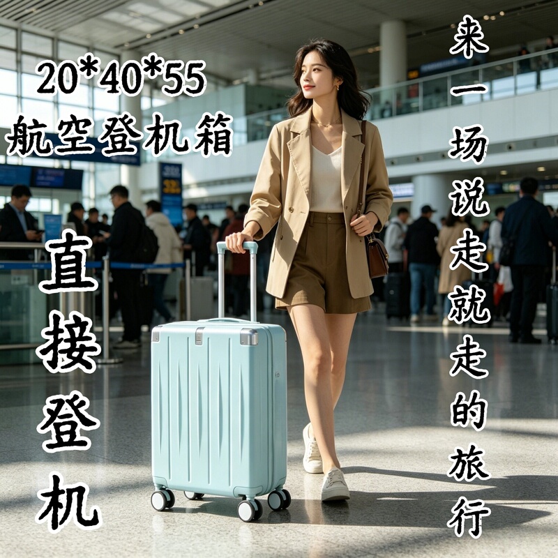 China Southern Airlines 55X40X20 Carry-On Luggage, No Checked Baggage, Multifunctional Suitcase, Men's and Women's Business Trolley Case, Travel Suitcase China Southern Airlines 55X40X20 Carry-On Luggage, No Checked Baggage, Multifunctional Suitcase, Men's and Women's Business Trolley Case, Travel Suitcase