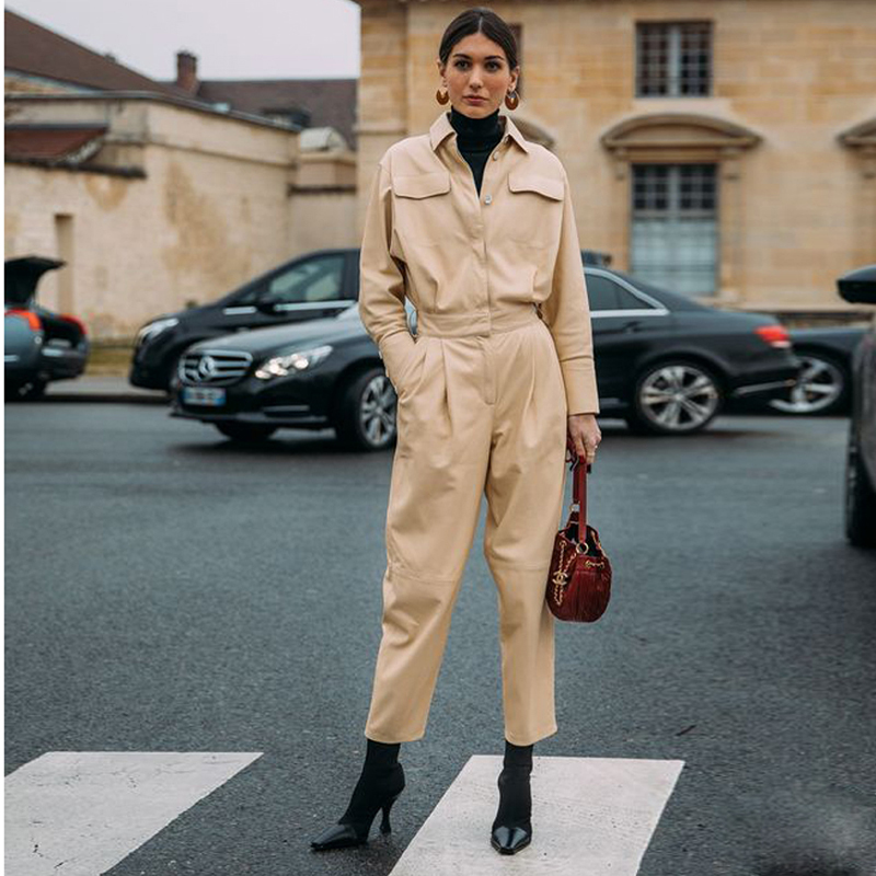 Casual Jumpsuit Street Style European and American Style Cargo Pants Star Jumpsuit Casual Retro Jumpsuit 9-Point Pants Trendy