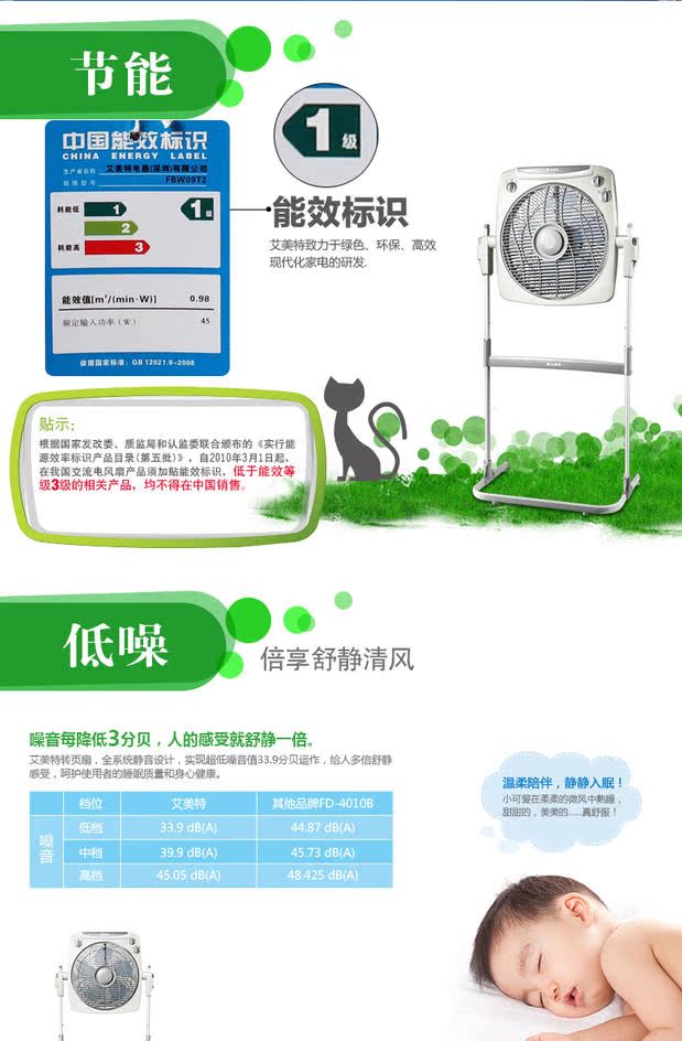 quạt công nghiệp Quạt điện Emmett quay trang quạt FBW09T2 văn phòng nhà sàn quạt dọc nâng quạt may mắn - Quạt điện quạt 12v