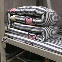 Pure cotton bed sheet quilt cover pillowcase student dormitory childrens baby kindergarten three-piece set four-piece set custom size