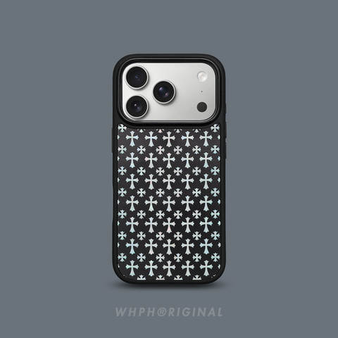 Iridescent Cross Pattern iPhone Case