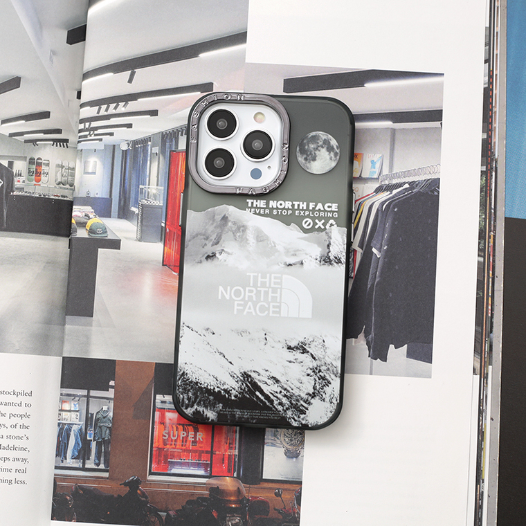The North Face New Snow Mountain Illustration 14, 13, 12 iPhone Case
