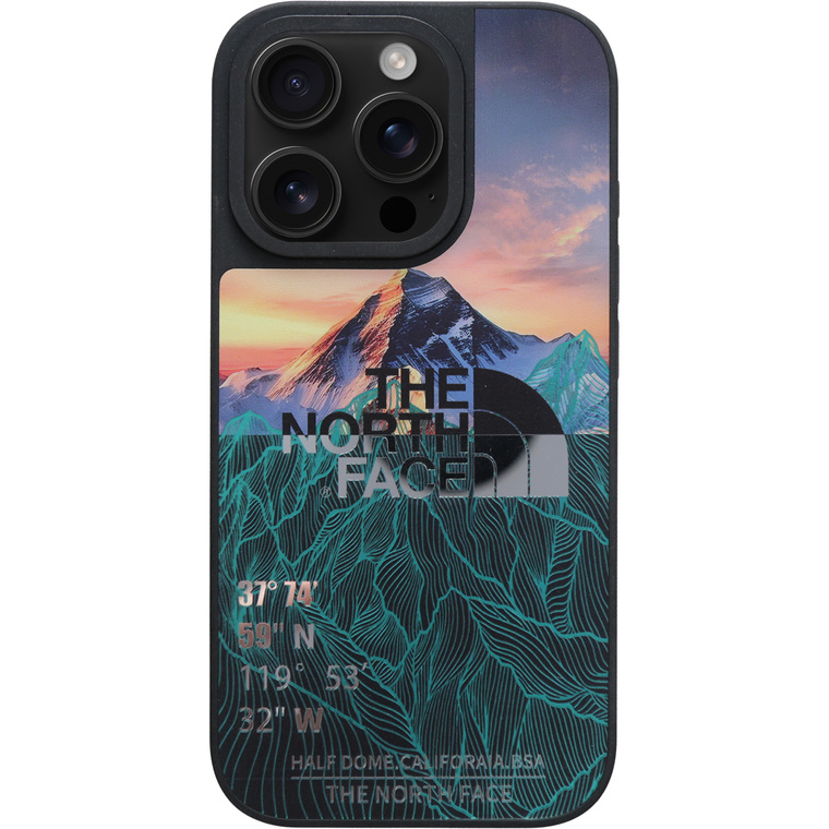 The North Face Mountain Sunset Topographical iPhone Case