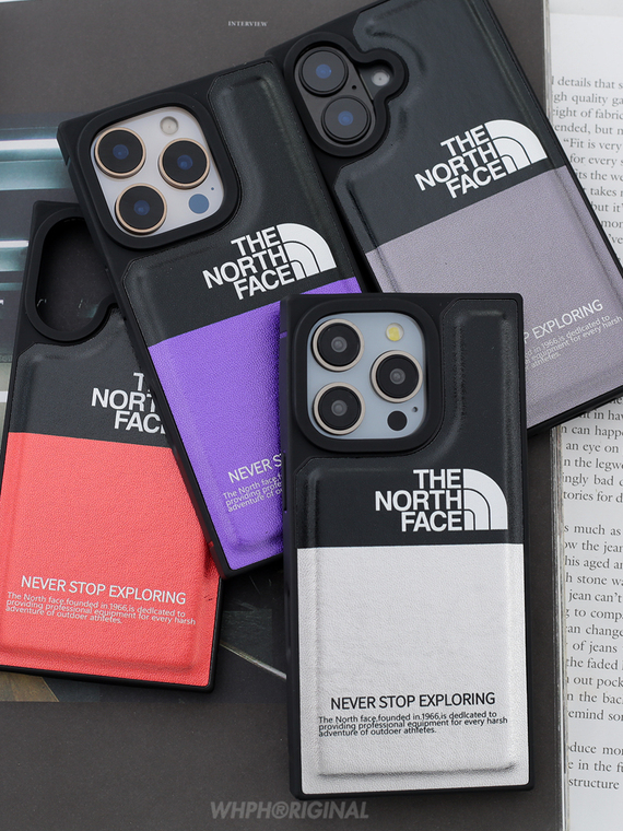 The North Face New Synthetic Leather Luxury Niche Plus/Pro/Max – 16, 15, 14, 13, 12 iPhone Case