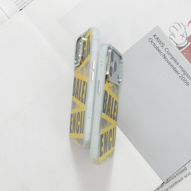 Balenciaga Yellow Tape iPhone Case