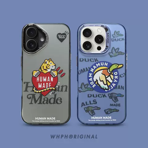 Human Made Trendy Fashionable Tiger Hearts Phone Case for iPhone 17, 16, 15, 14 and 13