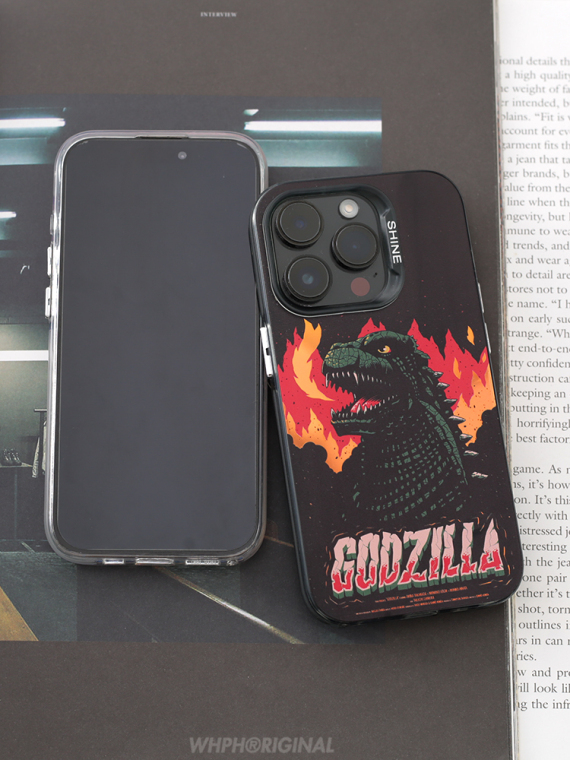 Godzilla Laser Gradient 15, 14, 13, 12, 11 iPhone Case