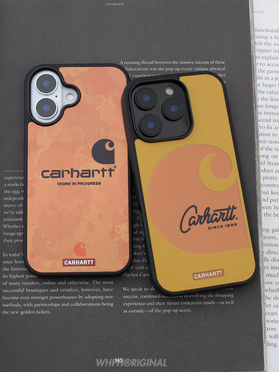 Carhartt Yellow Wood Grain Logo iPhone Case