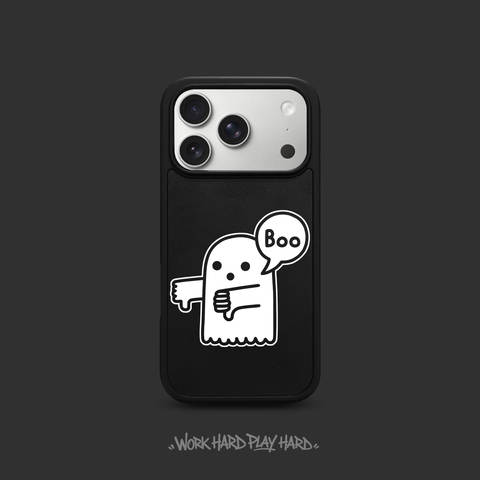 Cartoon Ghost Boo Thumbs Down Cute iPhone Case