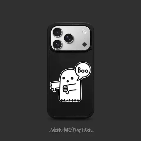 Cartoon Ghost Boo Thumbs Down iPhone Cute iPhone Case for iPhone 12 – 17