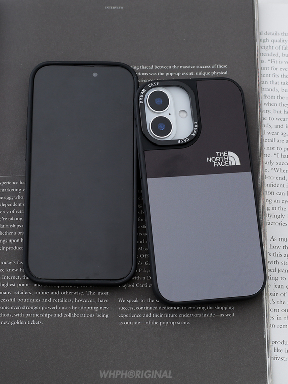 The North Face New Two Tone Matte Anti Slip Plus/Pro/Max – 16, 15, 14, 13, 12 iPhone Case