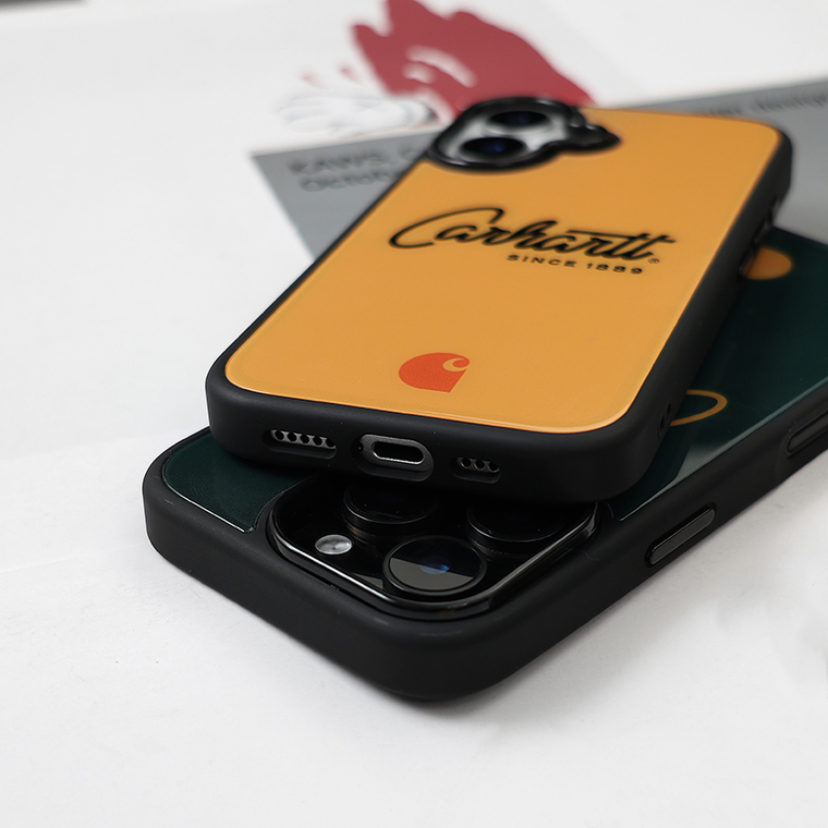 Carhartt Dark Green & Mustard Yellow Iconic Branding iPhone Case