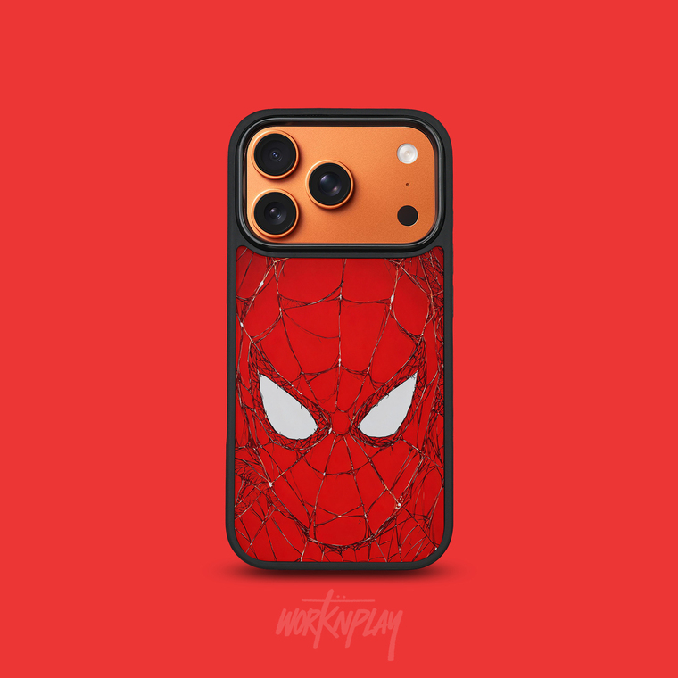 Spiderman Cracked Mask iPhone Case