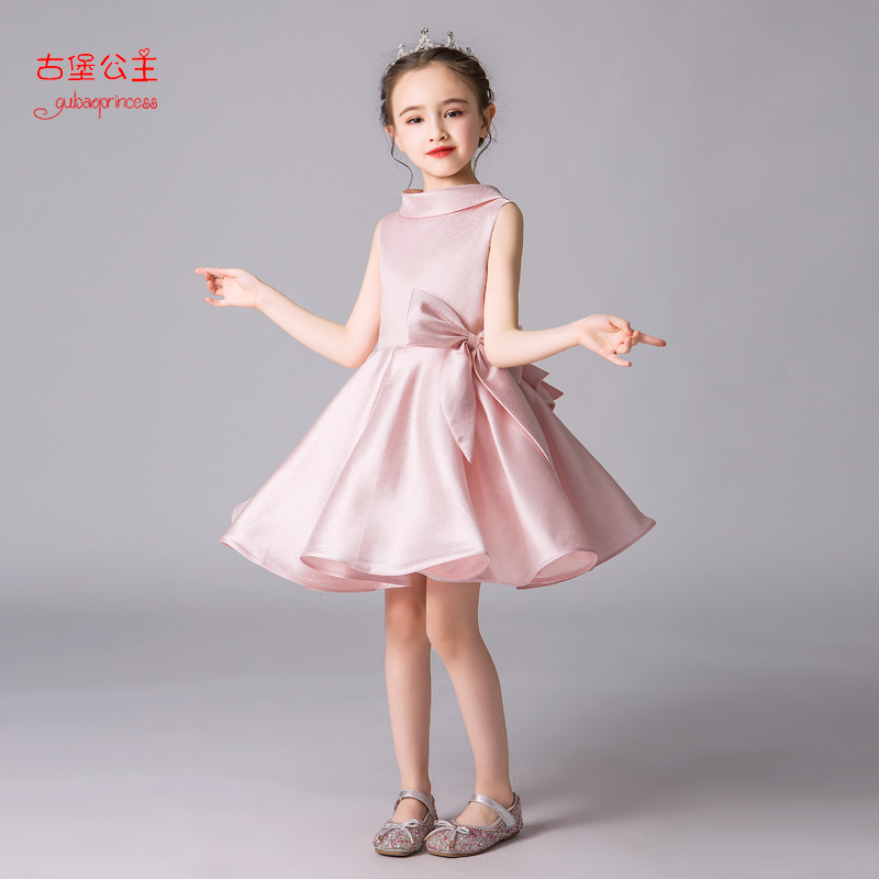 Girls dress skirt yangqi princess children's wedding dress high-end catwalk little flower child birthday piano fluffy skirt