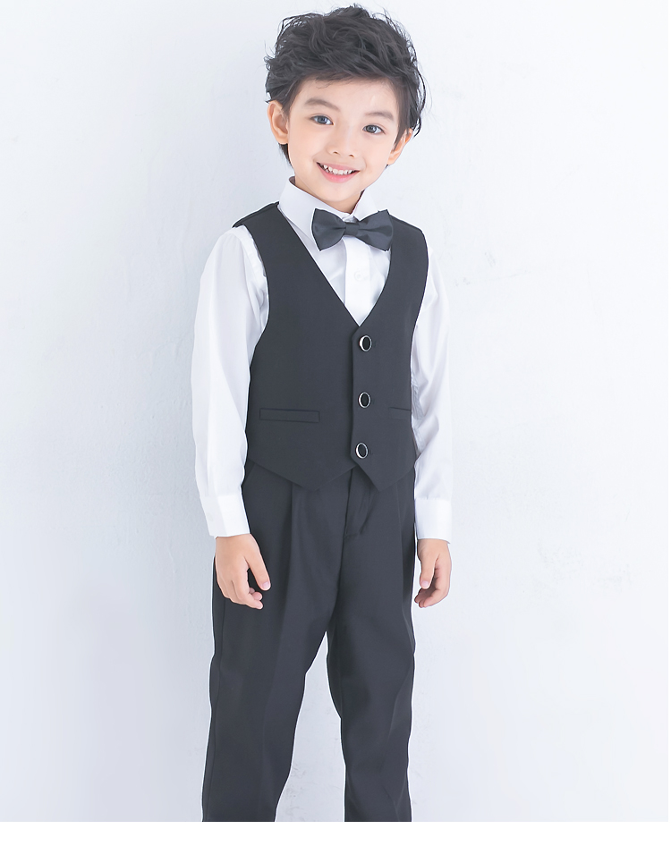 Phiên bản Hàn Quốc của bộ vest bé trai phù hợp với mùa thu và mùa đông cho trẻ em đồ vest cho bé trai sơ sinh