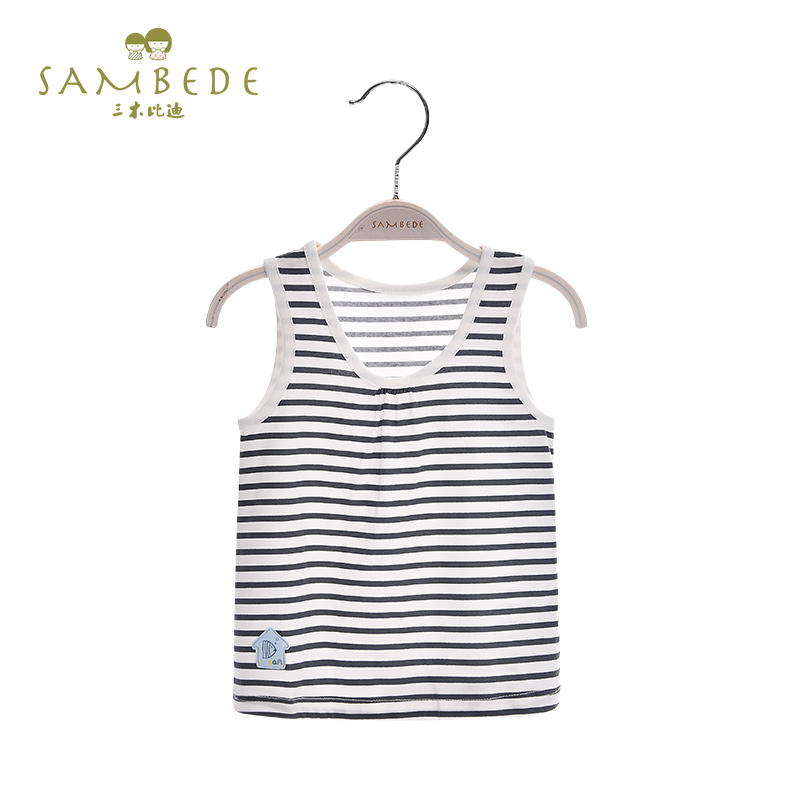 Sanmbidi baby vest summer thin 2022 baby girls and sleeveless boys small vest uncorphaned belly